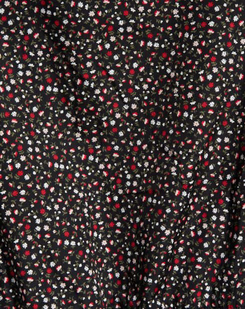 Robe Primrose imprimé floral noire